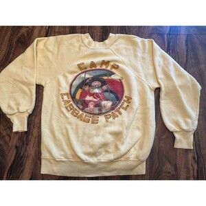 Vtg 1980’s Cabbage Patch Kids Camp Juniors Sz M Jean Top Made USA READ